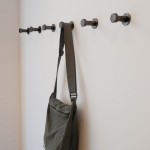 Industrial size bolthooks as coat hangers