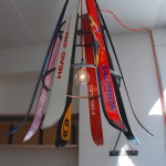 Ski-chandelier