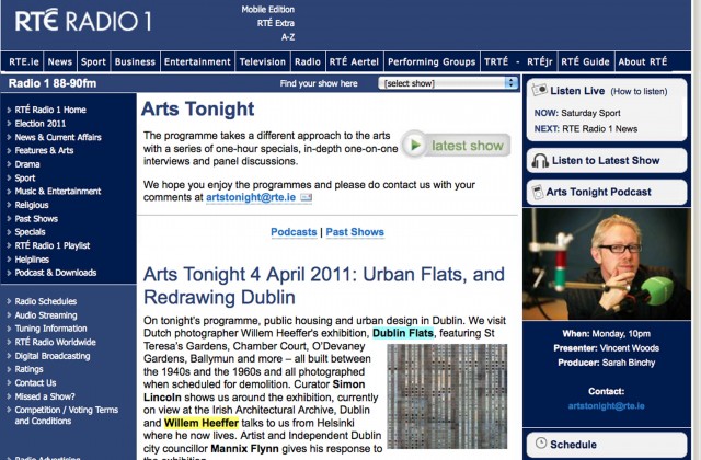 RTE Radio 1 Arts Tonight 01